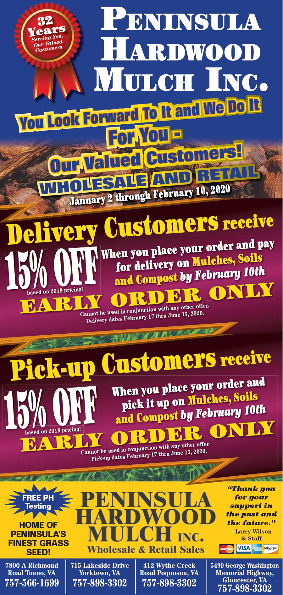 Peninsula Hardwood Mulch, Inc. Business MilitaryBridge